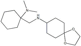 N-{[1-(dimethylamino)cyclohexyl]methyl}-1,4-dioxaspiro[4.5]decan-8-amine,,结构式