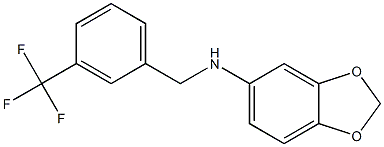 N-{[3-(trifluoromethyl)phenyl]methyl}-2H-1,3-benzodioxol-5-amine Structure