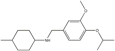 N-{[3-methoxy-4-(propan-2-yloxy)phenyl]methyl}-4-methylcyclohexan-1-amine,,结构式