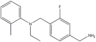 N-{[4-(aminomethyl)-2-fluorophenyl]methyl}-N-ethyl-2-methylaniline