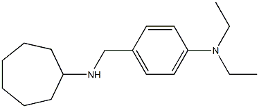N-{[4-(diethylamino)phenyl]methyl}cycloheptanamine Struktur