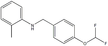 N-{[4-(difluoromethoxy)phenyl]methyl}-2-methylaniline Structure