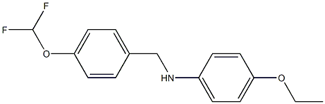 N-{[4-(difluoromethoxy)phenyl]methyl}-4-ethoxyaniline Structure