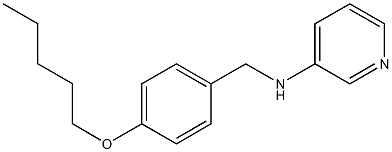 N-{[4-(pentyloxy)phenyl]methyl}pyridin-3-amine 结构式