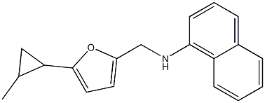 N-{[5-(2-methylcyclopropyl)furan-2-yl]methyl}naphthalen-1-amine,,结构式