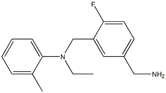 N-{[5-(aminomethyl)-2-fluorophenyl]methyl}-N-ethyl-2-methylaniline Structure