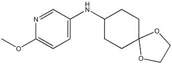 N-{1,4-dioxaspiro[4.5]decan-8-yl}-6-methoxypyridin-3-amine 化学構造式