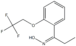 N-{1-[2-(2,2,2-trifluoroethoxy)phenyl]propylidene}hydroxylamine,,结构式