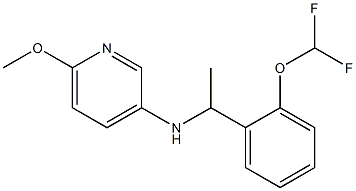 N-{1-[2-(difluoromethoxy)phenyl]ethyl}-6-methoxypyridin-3-amine Structure