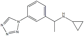 N-{1-[3-(1H-tetrazol-1-yl)phenyl]ethyl}cyclopropanamine 结构式