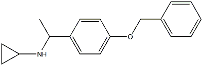 N-{1-[4-(benzyloxy)phenyl]ethyl}-N-cyclopropylamine 化学構造式