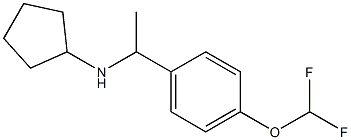 N-{1-[4-(difluoromethoxy)phenyl]ethyl}cyclopentanamine Struktur