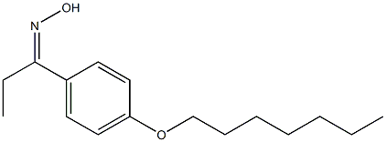 N-{1-[4-(heptyloxy)phenyl]propylidene}hydroxylamine,,结构式