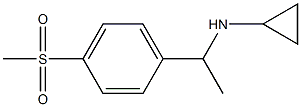 N-{1-[4-(methylsulfonyl)phenyl]ethyl}cyclopropanamine Structure