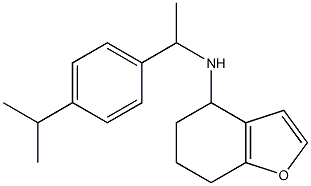 N-{1-[4-(propan-2-yl)phenyl]ethyl}-4,5,6,7-tetrahydro-1-benzofuran-4-amine Struktur