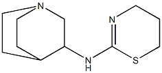 N-{1-azabicyclo[2.2.2]octan-3-yl}-5,6-dihydro-4H-1,3-thiazin-2-amine Structure