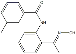 N-{2-[(1E)-N-hydroxyethanimidoyl]phenyl}-3-methylbenzamide Structure