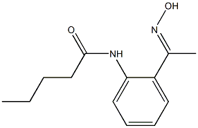 N-{2-[(1E)-N-hydroxyethanimidoyl]phenyl}pentanamide Structure