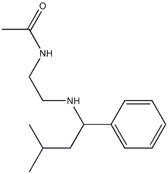 N-{2-[(3-methyl-1-phenylbutyl)amino]ethyl}acetamide|