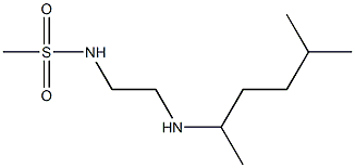 N-{2-[(5-methylhexan-2-yl)amino]ethyl}methanesulfonamide 结构式