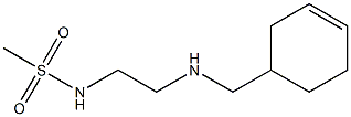 N-{2-[(cyclohex-3-en-1-ylmethyl)amino]ethyl}methanesulfonamide Struktur