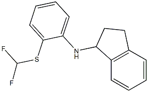 N-{2-[(difluoromethyl)sulfanyl]phenyl}-2,3-dihydro-1H-inden-1-amine