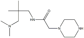N-{2-[(dimethylamino)methyl]-2-methylpropyl}-2-(piperazin-1-yl)acetamide Structure
