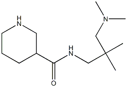 N-{2-[(dimethylamino)methyl]-2-methylpropyl}piperidine-3-carboxamide Struktur