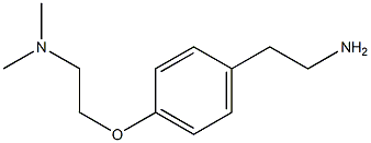 N-{2-[4-(2-aminoethyl)phenoxy]ethyl}-N,N-dimethylamine 化学構造式