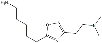 N-{2-[5-(5-aminopentyl)-1,2,4-oxadiazol-3-yl]ethyl}-N,N-dimethylamine,,结构式