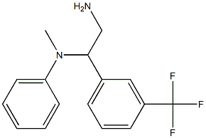 N-{2-amino-1-[3-(trifluoromethyl)phenyl]ethyl}-N-methylaniline 结构式