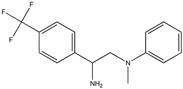 N-{2-amino-2-[4-(trifluoromethyl)phenyl]ethyl}-N-methylaniline 化学構造式