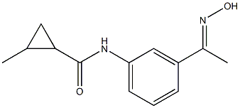 N-{3-[(1E)-N-hydroxyethanimidoyl]phenyl}-2-methylcyclopropanecarboxamide Structure