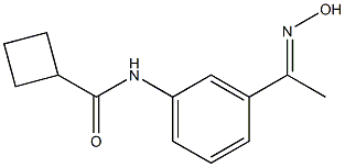 N-{3-[(1E)-N-hydroxyethanimidoyl]phenyl}cyclobutanecarboxamide