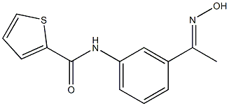 N-{3-[(1E)-N-hydroxyethanimidoyl]phenyl}thiophene-2-carboxamide Structure