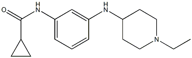 N-{3-[(1-ethylpiperidin-4-yl)amino]phenyl}cyclopropanecarboxamide Structure