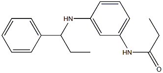 N-{3-[(1-phenylpropyl)amino]phenyl}propanamide