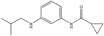 N-{3-[(2-methylpropyl)amino]phenyl}cyclopropanecarboxamide Struktur