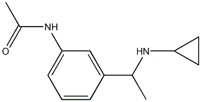 N-{3-[1-(cyclopropylamino)ethyl]phenyl}acetamide 结构式