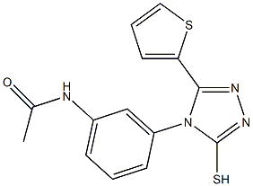 N-{3-[3-sulfanyl-5-(thiophen-2-yl)-4H-1,2,4-triazol-4-yl]phenyl}acetamide