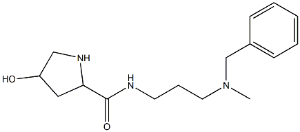 N-{3-[benzyl(methyl)amino]propyl}-4-hydroxypyrrolidine-2-carboxamide Structure
