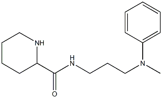 N-{3-[methyl(phenyl)amino]propyl}piperidine-2-carboxamide Structure