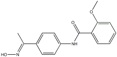 N-{4-[(1E)-N-hydroxyethanimidoyl]phenyl}-2-methoxybenzamide Structure