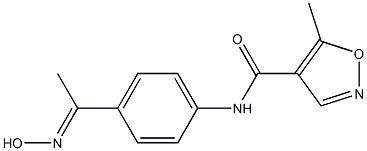 N-{4-[(1E)-N-hydroxyethanimidoyl]phenyl}-5-methylisoxazole-4-carboxamide Structure