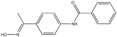 N-{4-[(1E)-N-hydroxyethanimidoyl]phenyl}benzamide Structure