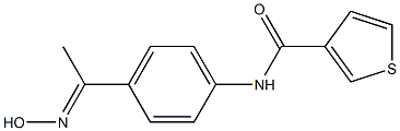 N-{4-[(1E)-N-hydroxyethanimidoyl]phenyl}thiophene-3-carboxamide Structure