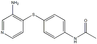 N-{4-[(3-aminopyridin-4-yl)sulfanyl]phenyl}acetamide Structure
