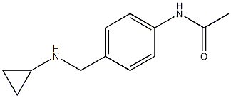 N-{4-[(cyclopropylamino)methyl]phenyl}acetamide Structure