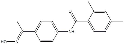 N-{4-[1-(hydroxyimino)ethyl]phenyl}-2,4-dimethylbenzamide 化学構造式
