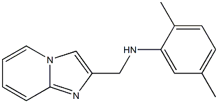 N-{imidazo[1,2-a]pyridin-2-ylmethyl}-2,5-dimethylaniline 化学構造式